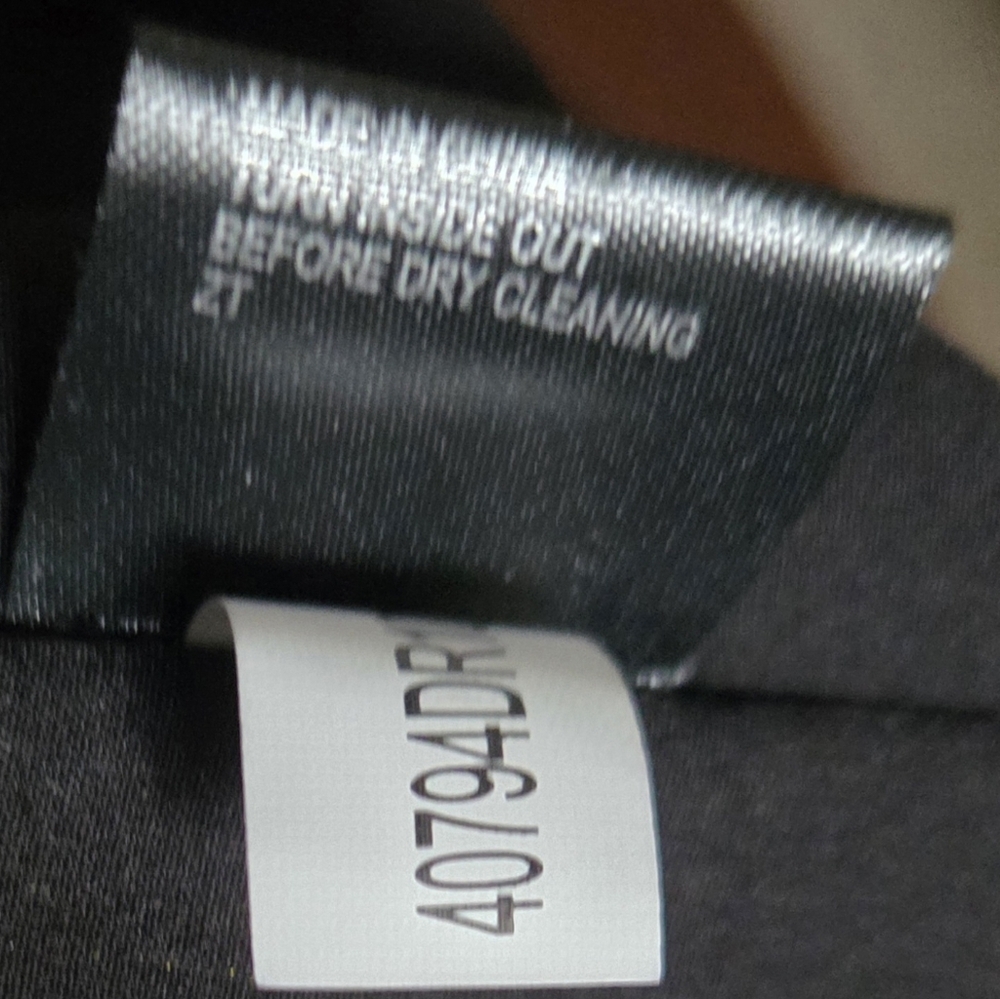 Preston & York Black Sue Stretch Taffeta Dress Size 12 NWT - Picture 16 of 16
